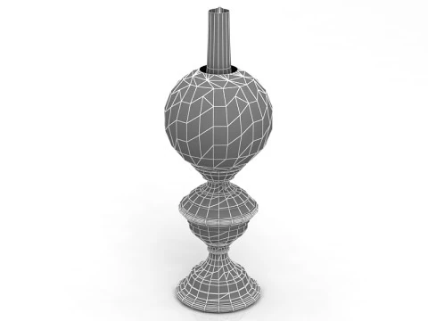 L&acirc;mpada a &oacute;leo Modelo 3D