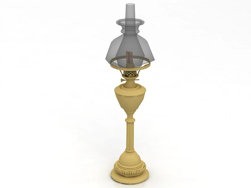 Масляная лампа 3D Модель .c4d .max .obj .3ds .fbx .stl .blend 