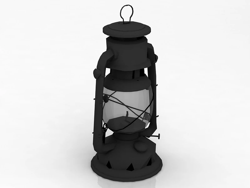 Lanterna de querosene Modelo 3D .c4d .max .obj .3ds .fbx .stl .blend 