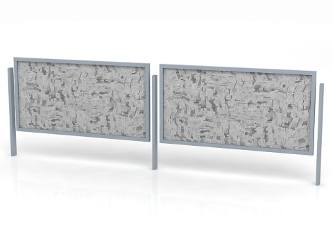 Vieux panneau d'affichage Modèle 3D