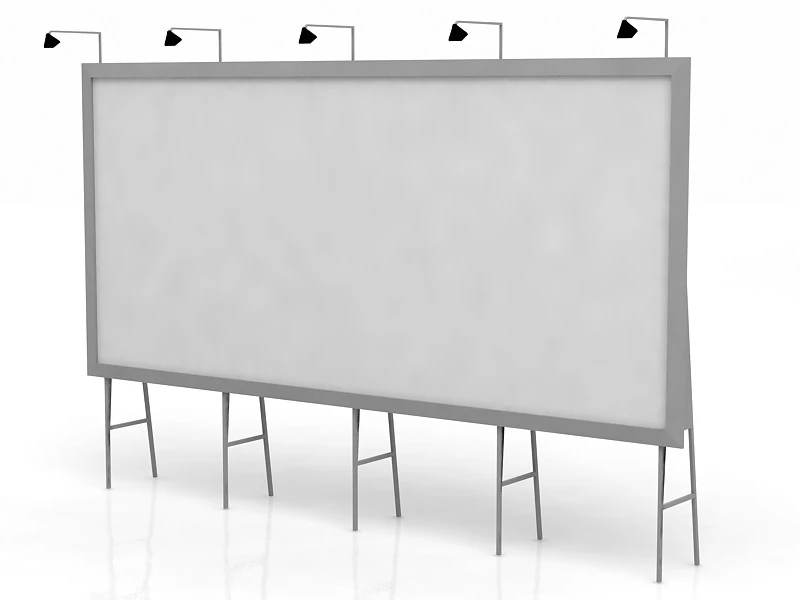 Alte Plakatwand 3D Modell .c4d .max .obj .3ds .fbx .stl .blend