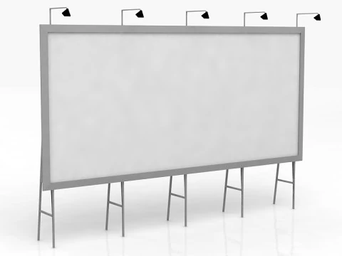 Alte Plakatwand 3D Modell