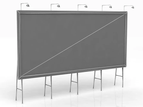 Alte Plakatwand 3D Modell