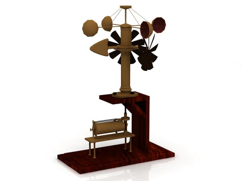Anem&oacute;metro Modelo 3D