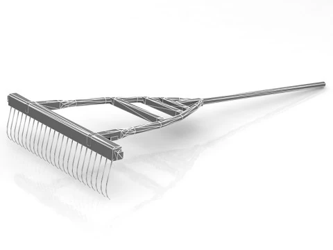 Modell eines Gartenrechens 3D Modell