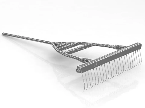 Modell eines Gartenrechens 3D Modell