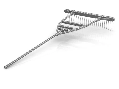 Modell eines Gartenrechens 3D Modell