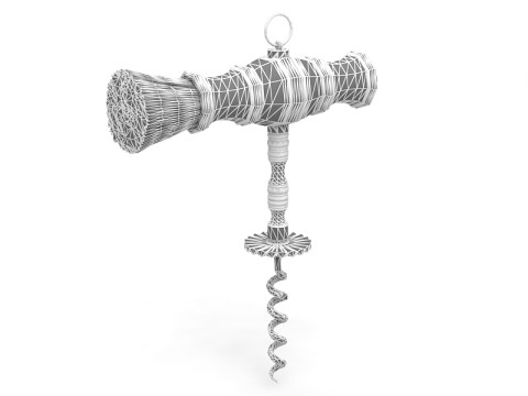 Перпендикулярная открывалка для бутылок 3D Модель