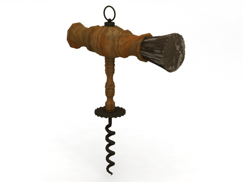 Перпендикулярная открывалка для бутылок 3D Модель