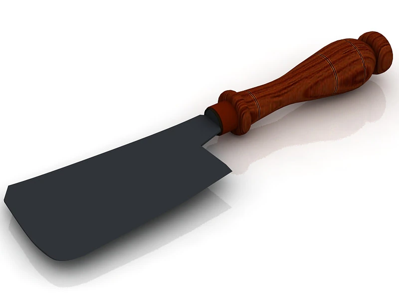 Hackmesser 3D Modell .c4d .max .obj .3ds .fbx .stl .blend
