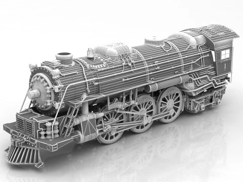 Motore a vapore Hudson J3a Modello 3D