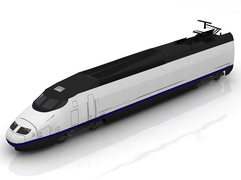 지멘스 AVE S103 고속열차 3D 모델 .c4d .max .obj .3ds .fbx .stl .blend 