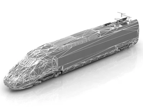 Siemens AVE S103 High Speed Train 3D Model