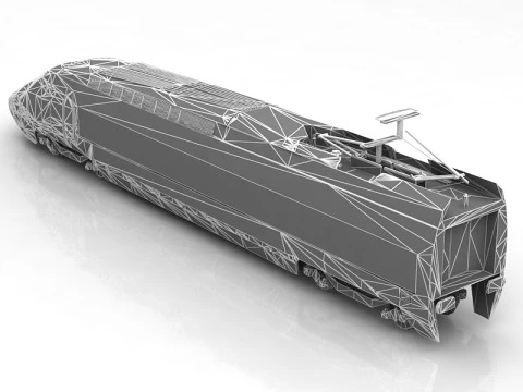 Siemens AVE S103 High Speed Train 3D Model