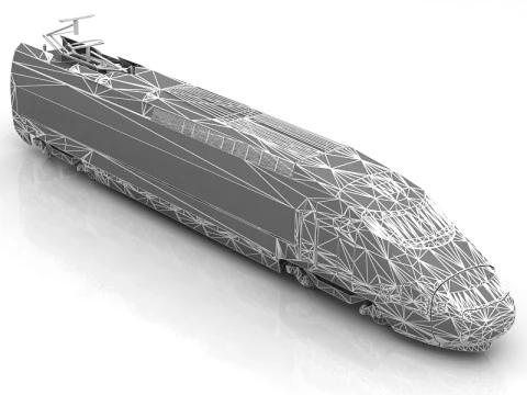 Siemens AVE S103 High Speed Train 3D Model