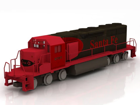 Lokomotywa EMD SD40-2 SF Snoot Model 3D