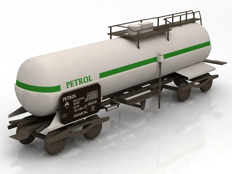 水箱拖车 3D 模型 .c4d .max .obj .3ds .fbx .stl .blend 