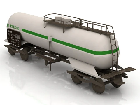 水箱拖车 3D 模型