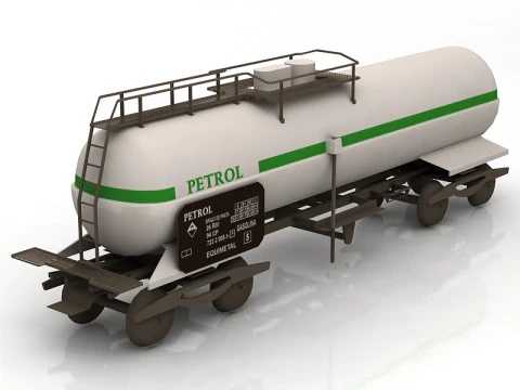 水箱拖车 3D 模型