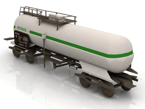 水箱拖车 3D 模型