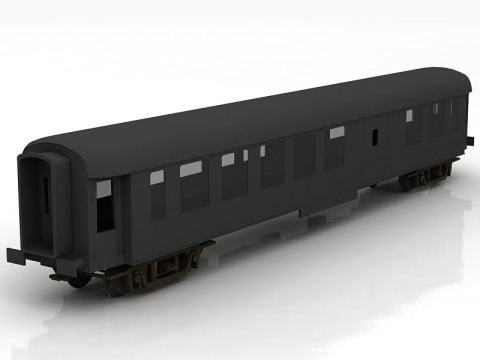 Yolcu Treni Vagonu 3D Model