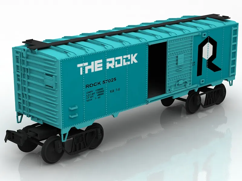 Box Car A406 3D Model .c4d .max .obj .3ds .fbx .stl .blend 