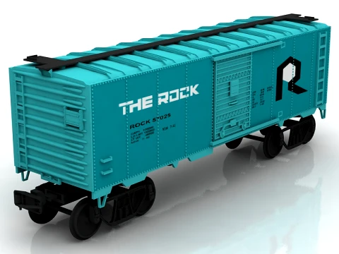Box Car A406 3D Model