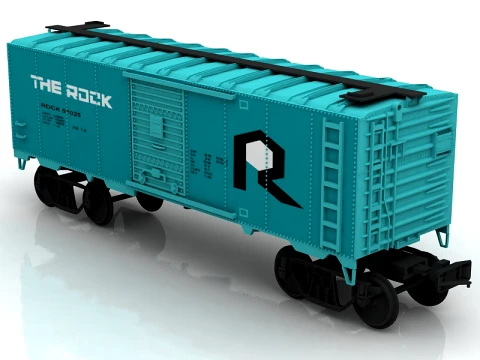 Box Car A406 3D Model