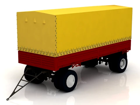Generic Truck Cargo Trailer Modelo 3D