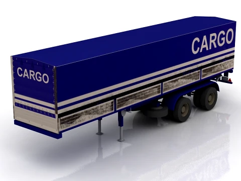 Generic Container Trailer 3D 모델
