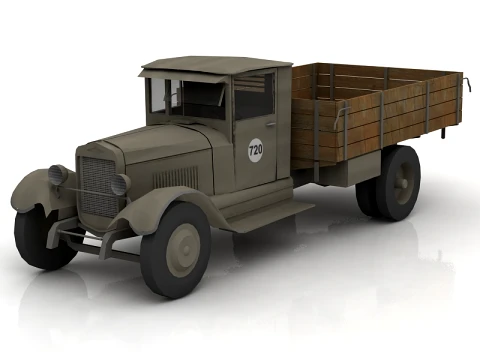 Zis 5V Russian Truck Modelo 3D
