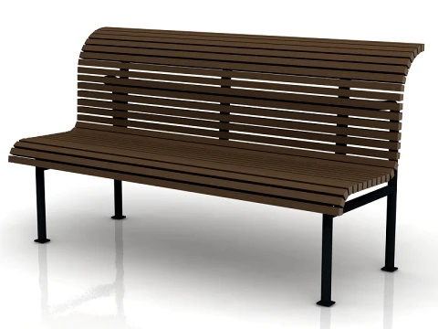 Classical Garden Bench Modello 3D