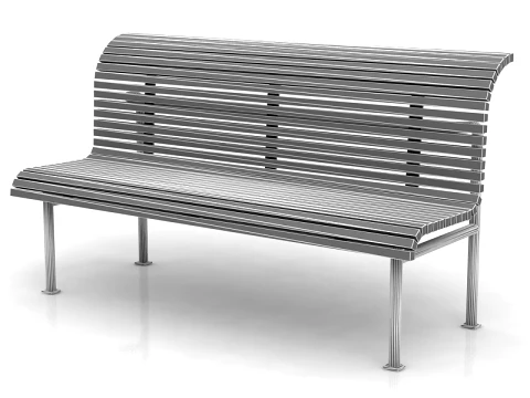 Classical Garden Bench 3D Model