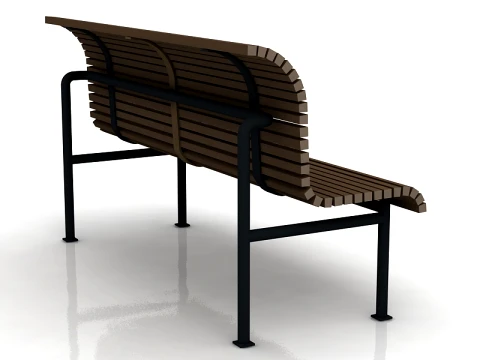 Classical Garden Bench 3D Model