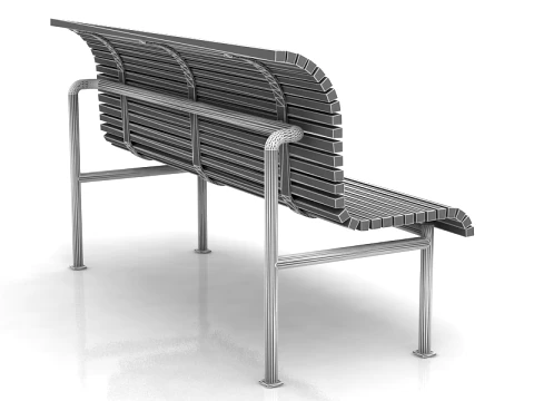 Classical Garden Bench 3D Model