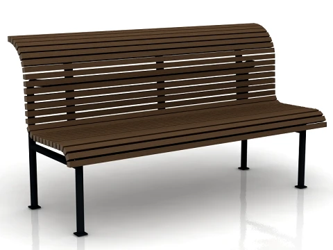 Classical Garden Bench 3D Model