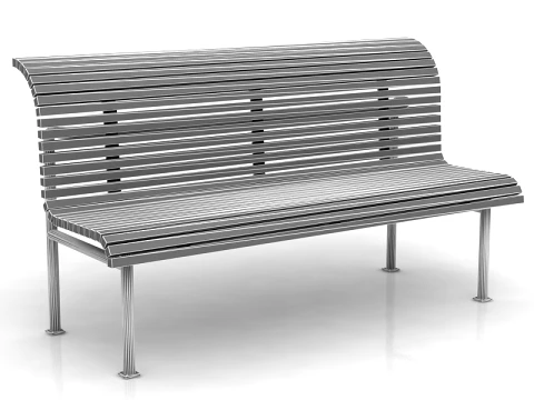 Classical Garden Bench 3D Model
