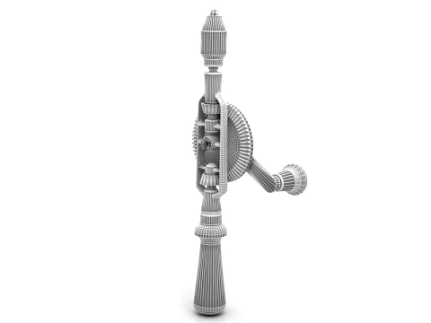 Manual Hand Drill 3D Model