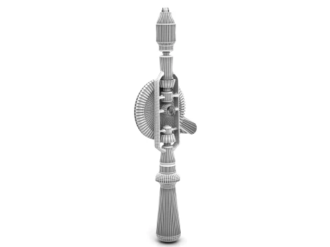 Manual Hand Drill 3D Model