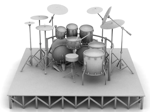 Pearl Drum Rack Modelo 3D