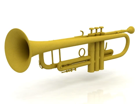 Brass bell trumpet Modèle 3D