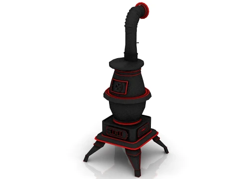 Potbelly Stove 3D Model