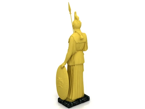 Athena Statue 3D Model
