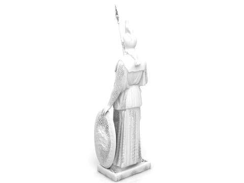 Athena Statue 3D Model