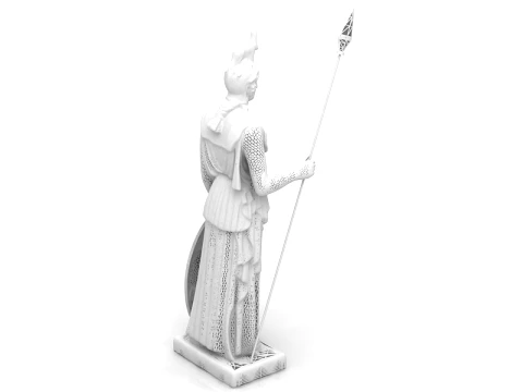 Athena Statue 3D Model