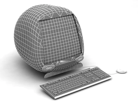 Apple eMac Desktop 3D Model