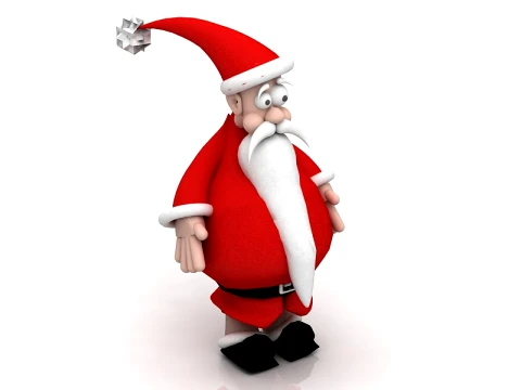 Santa Clause 3D Cartoon 3D Model