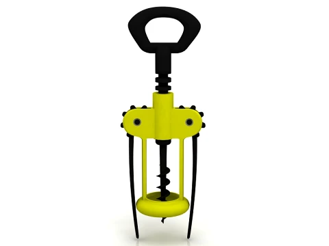 Double Armed Cork Screw 3D Model
