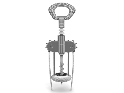 Double Armed Cork Screw 3D Model