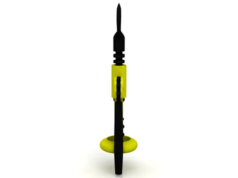 Double Armed Cork Screw 3D Model